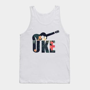 Hawaiin Ukulele Womans Tshirt Tank Top